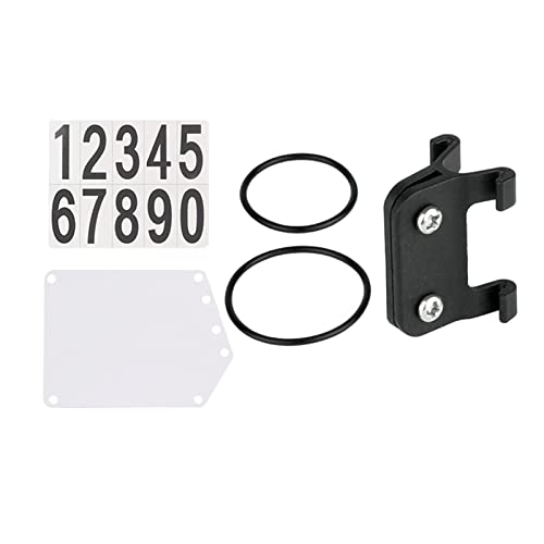 Number Plate Holder with Bands PP Seatpost for Cycling Rear Rack Triathlon Race, Non Round Tube