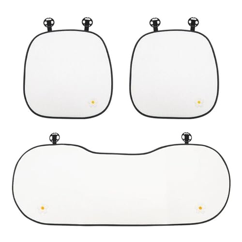 Housse de siège de voiture anti-chaleur en soie glacée respirante 3pcs