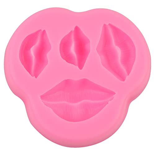 Molde de silicona con forma de labios para repostería