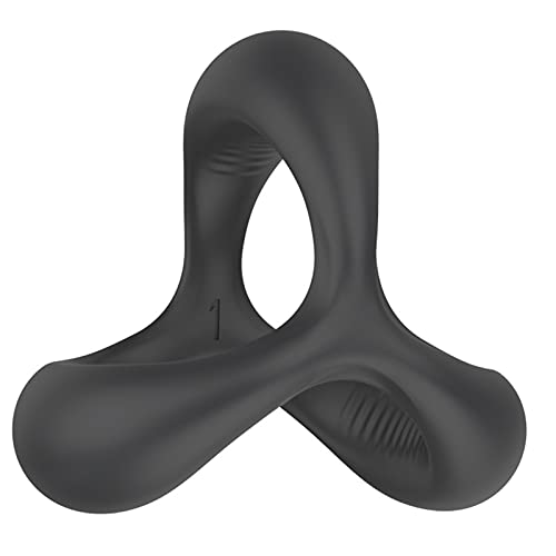 TRQOYTU Penisring Hodenring Dual Cockring Dehnbar Silikon Breit Cockringe Hodensack Ring Sexspielzeug Für Männer Zur Längere Härtere Stärkere Erektion
