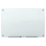 Quartet Glass Whiteboard, Magnetic Dry Erase White Board, 3' x 2', Infinity, White Surface (G3624W)