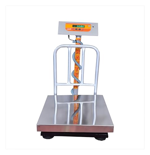 Image of GRAMTECHNOLOGY Weighing Scale 200kg x 20g Weight Machine for Shop,Digital computer kanda size 16x18 inch for Kirana Shop,Fruit Shop, Kitchen and Factories.
