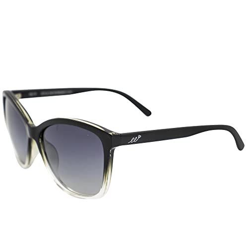 Epoch Eyewear Elizabeth Sport Golf Rider Sunglasses Black Frame with Polarized Smoke Lenses