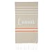 Cacala Pestemal Turkish Bath Striped Towels 37x70 %100 Cotton Beige-Orange