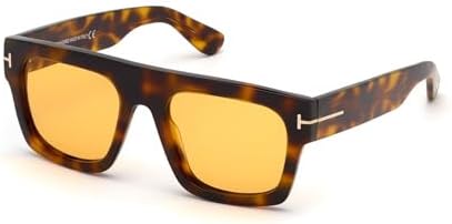 Tom Ford FAUSTO Unisex Sunglasses โ Havana Brown Frame with Brown Lenses