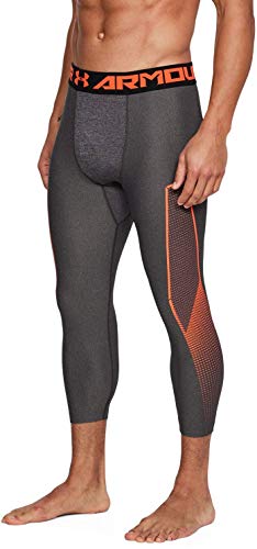 Under Armour HeatGear Armour Graphic ¾ LG Charcoal Light Heather