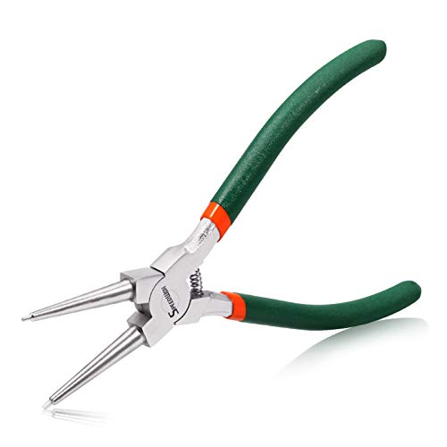 SPEEDWOX 7-Inch Snap Ring Pliers, Tip Diameter 0.07 Inch, Internal Circlip Pliers Kit, Heavy Duty Precision Retaining Ring Pliers, Straight Jaws for Ring Remover Retaining