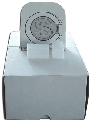 Tubo cuadrado para almacenamiento de monedas, plástico, pack de 50 miniatura 1
