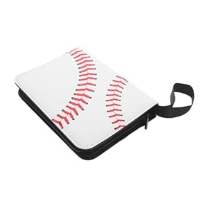 Toyvian Baseball Sammelkarten-Album mit Reißverschluss