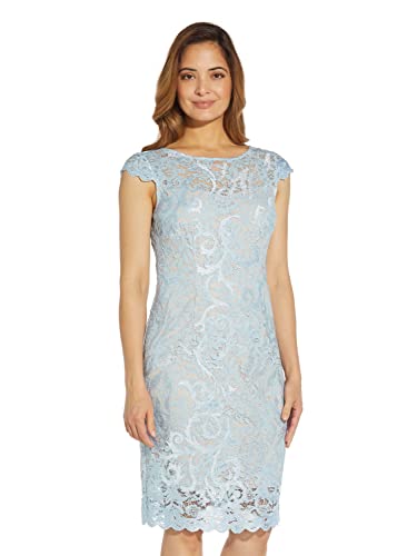Image of Adrianna Papell Women's Embroidered Lace Sheath
