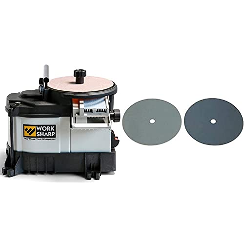 Work Sharp - WS3000 Wood Tool Sharpener Unset & WSSA0002044 Honing Abrasive Kit