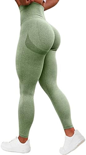 TAYOEA Panie Scrunch Butt Leggingi Pleszczowe Sporty Sportowe Ozroczyste Siłowni Spodne