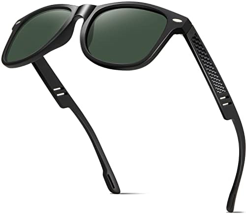 ANYLUV Pilot Sunglasses Mens, Polarised Sunglasses Men Women Classic Black Shades Metal Frame with UV Protection