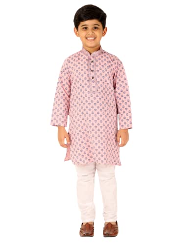 Image of Pro-Ethic Style Developer Boy's Cotton Embellished Kurta Pajama For Baby Kids Ethnic Wear (S-167)