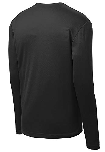 Image of DRIEQUIP Mens Moisture Wicking Mesh Texture Long Sleeve Tee Sizes XS-4XL