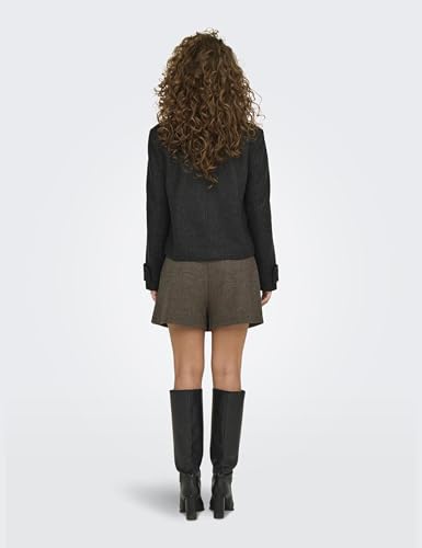 ONLY Damen Mantel ONLFREJA Life Short DB Jacket OTW NOOS 15320983,Dark Grey Melange,M