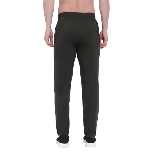 Image of Trackpants for Men - Regular Fit, Cotton Hoisery, Ultra Soft, Comfortable, Lightweight, Ziper Pockets, Front Zip, Back Pocket, Solid Mnimal