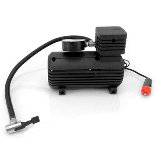 Mini Compressor de Ar Portátil 12V para Veículos Com Manômetro Inflador Rápido e Compacto Ideal para