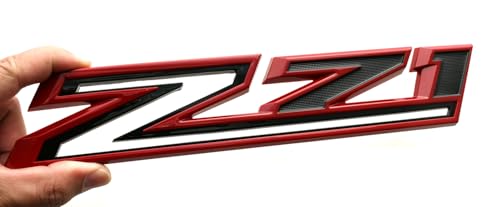 Image of 2 Pack 2019-2025 Z71 Emblem Decals Side Badges Compatible with Silverado Z71 Parts 84632695 (Red)