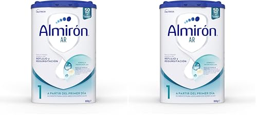 Almirón Advance AR1, Leche de Fórmula para Bebé Anti Regurgitación, desde Primer Día, 800g (Paquete de 2)