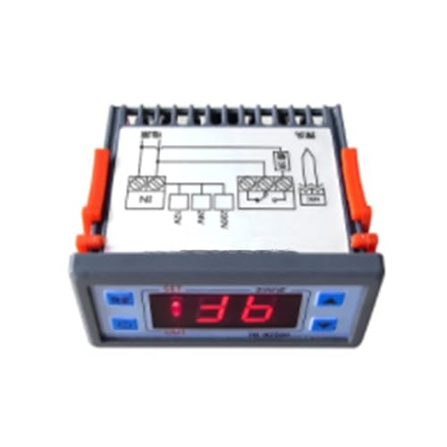Controlador digital de temperatura y metal para aplicaciones de refrigeración y calefacción con ajustes ajustables y control digital de temperatura