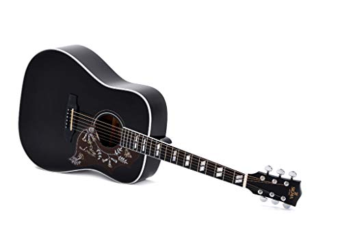Sigma Guitars DM-SG5-BK+ – Édition limitée – Noir. - Les Beatles, Paul McCartney, John Lennon, RIngo Starr, George Harrison Sigma Guitars DM-SG5-BK+ - Édition limitée - Noir. – Image 3