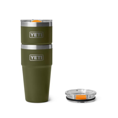 Image of YETI Rambler 20 oz Stackable Tumbler, Stainless Steel, Vacuum Insulated with MagSlider Lid