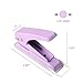 Kvoike Heavy Duty Paper Punch - 15 Sheet Capacity, Metal Hole Puncher for Id Card, Luggage Tag, Name Tag and Badge Holder, Pink