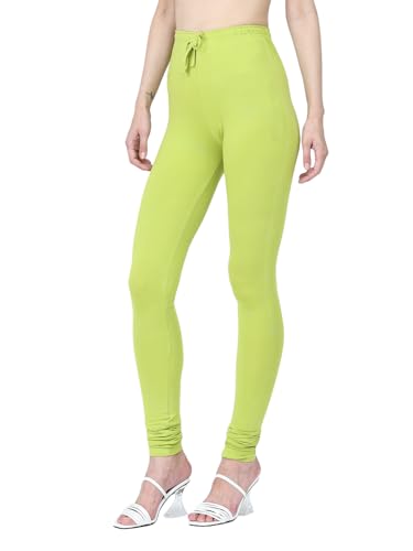 Image of Robinbosky Cotton Churidhar Leggings for Women - Stylish, Stretchable & Flattering Fit for All-Day Comfort