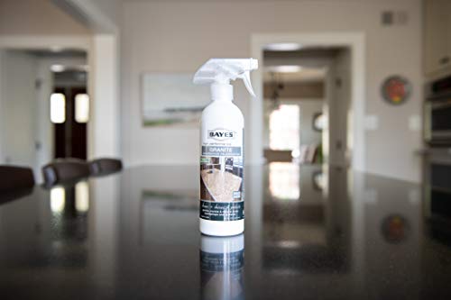 Bayes High-Performance Granite Countertop Cleaner, Rejuvenator, and Polish - Cleans, Shines, and Protects Granite, Marble, and Natural Stone Surfaces - 16 oz, 2 Pack