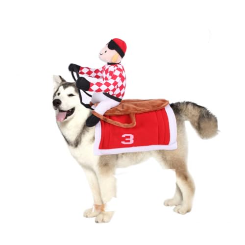Disfraz para perro con diseño de caballo rojo en algodón y poliéster miniatura 5