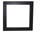 National Artcraft 8 Inch x 8 Inch Satin Black Wood Frame Holds 6 Inch x 6 Inch Mirror or Tile