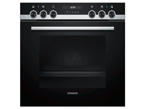 Siemens HE517BBS1 Backofen (Elektro, Einbau), 59.4 cm, Elektronikuhr, Vollglas-Innentür, Edelstahl