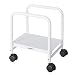 EUREKA ERGONOMIC Computer Cart, Height-Adjustable Mobile CPU Stand Suitable for Sit Stand Desk Converters, White