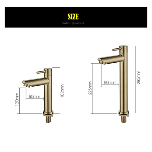 Robinet lave-mains or 190 mm pour résoudre le manque d'espace de vasque - 3