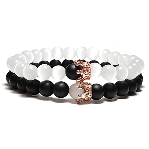 Bracelet de couple pierre de lune pour sceller votre complicité
