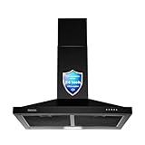SNDOAS 24 inch Range Hood Black,Stainless Steel...