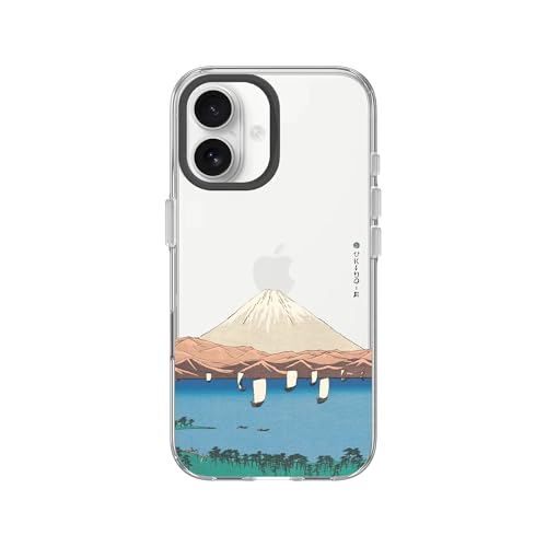 Coque Clear iPhone 16 RhinoShield transparente anti-choc design Lake & Mountain