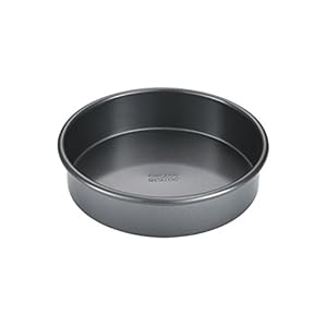 Chicago Metallic CMET16628 Professional Non-Stick Round Cake Tin, 20 cm (8″), Grey