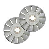 2 Pack Fan Blades for 0810 Electric Pick, Replacement Wind Vane Motor Blade Tool Accessories, 12-Blade Plastic Impeller with 13.4mm Shaft Hole, 80mm OD