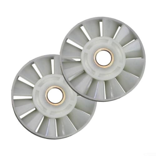 2 Pack Fan Blades for 0810 Electric Pick, Replacement Wind Vane Motor Blade Tool Accessories, 12-Blade Plastic Impeller with 13.4mm Shaft Hole, 80mm OD