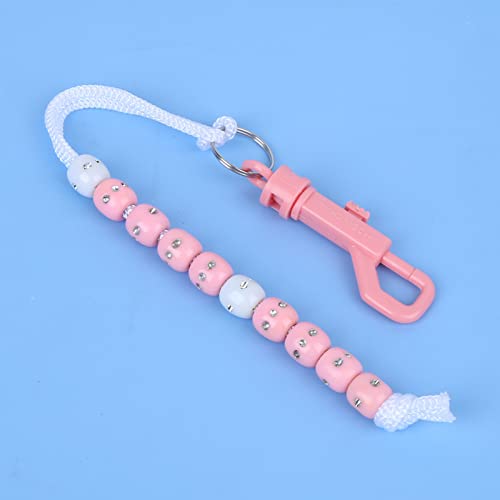 Contador de Puntos con Cadena de Cuentas Pissente, Nylon con Piedras Artificiales Brillantes, Negro o Rosa, Fácil de Transportar miniatura 3