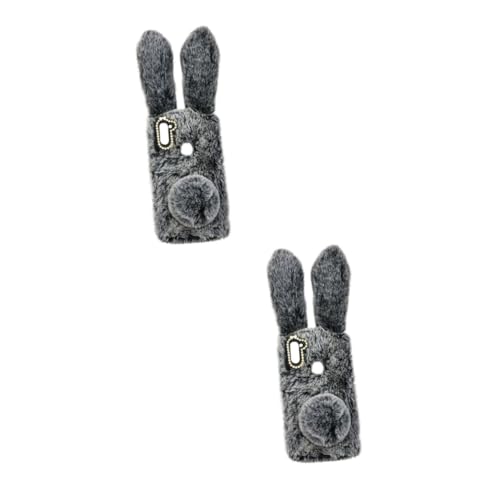 Coque de téléphone peluche lapin UKCOCO pour protection douce - 6