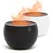 SALKING 2 Pack Flame Essential Oil Diffusers for Home, 150ml Fire Ultrasonic Diffusers for Essential Oils, Aromatherapy Diffuser with Auto-Off Function for Home, Office, Bedroom, Gift (White & Black)