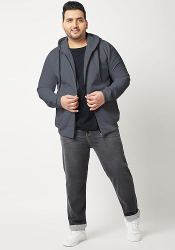 Image of Wear Your Opinion Men's Plus Size Fleece Zipper Hoodie Jacket