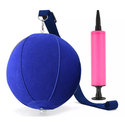 Golfoy Basics Swing Training Aids, Golf Training Assist Smart Inflatable Ball with Air Pump Adjustable Lanyard Assist, Arm Posture Correction Practice Trainer Aids for Men & Women Beginner Golfer