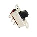 Aexit 10 Pcs Networking Products 2 Position DPDT 2P2T Panel Mount Vertical Slide Switch 6 Pin 0.5A Switches 50V DC