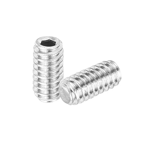 uxcell 10Pcs Vis Grub M2x4mm Acier Inoxydable 304