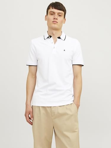 Polo JACK & JONES para hombre modelo 12191216 talla XX-Large color Azul y Blanco miniatura 7
