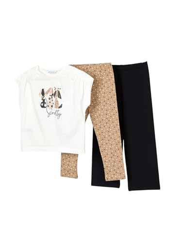 Mayoral 2 Ankel Leggings Set for Girls Black
